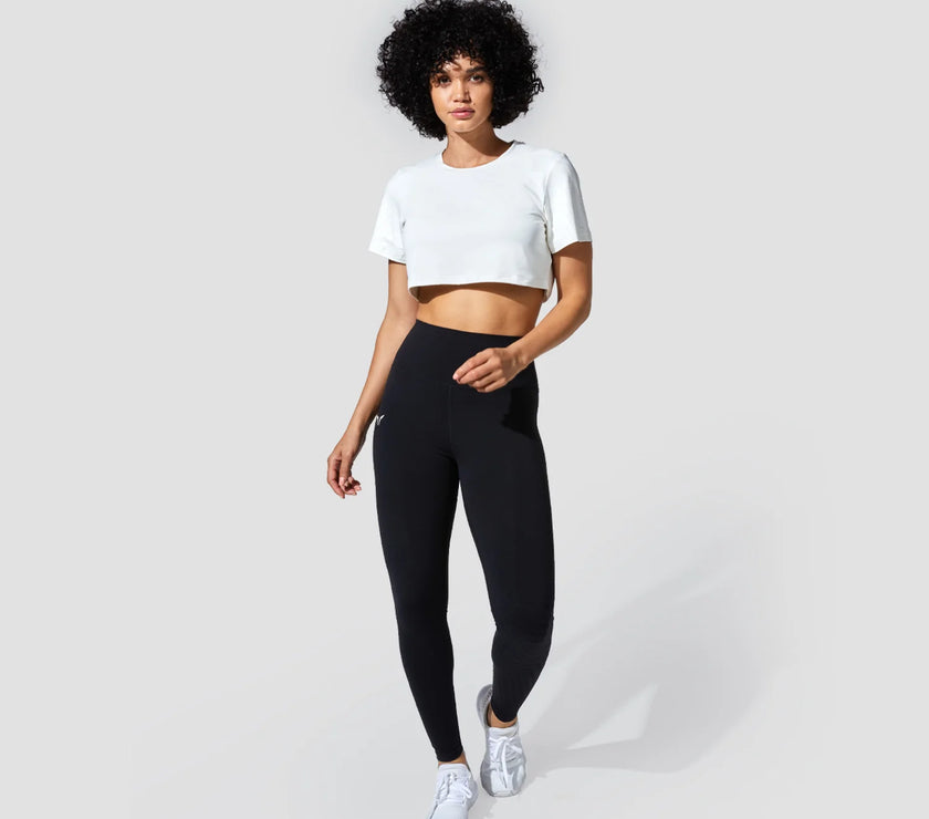 Graphic Wave Eyes Crop Top