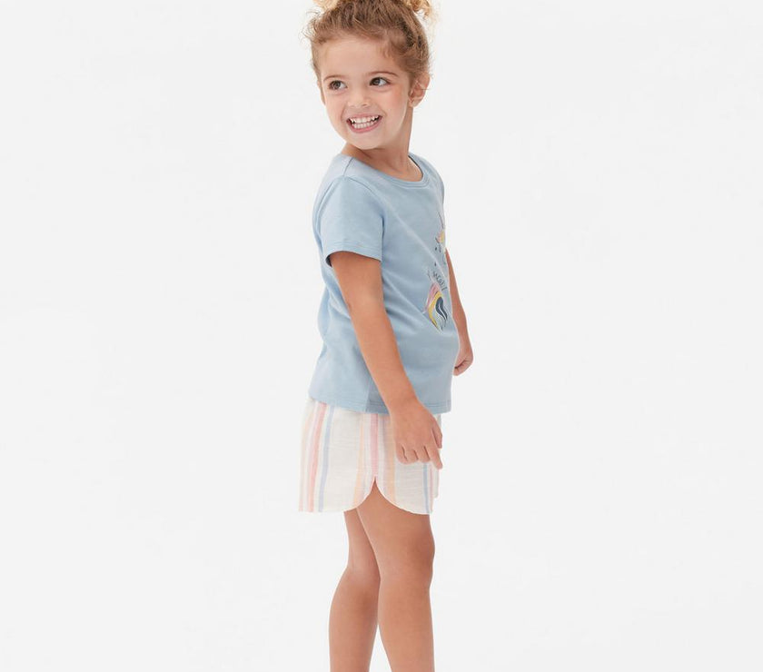 Mixed Print Short Sleeve T-Shirt