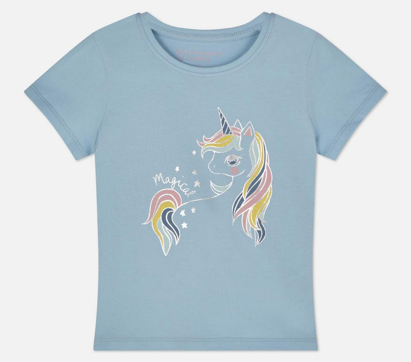 Mixed Print Short Sleeve T-Shirt