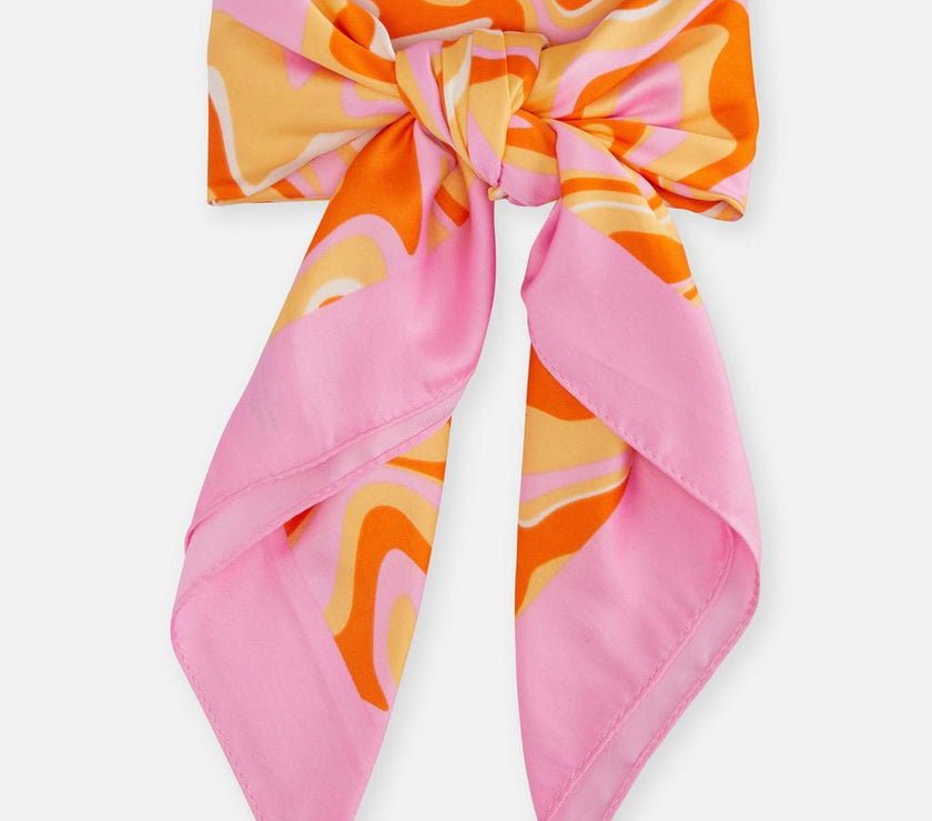 Printed Satin Scarf