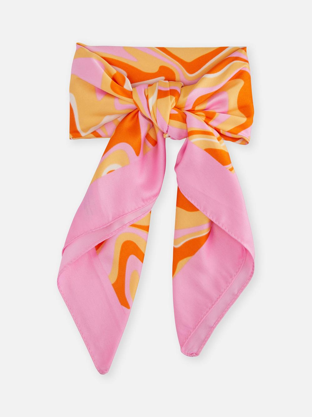 Printed Satin Scarf