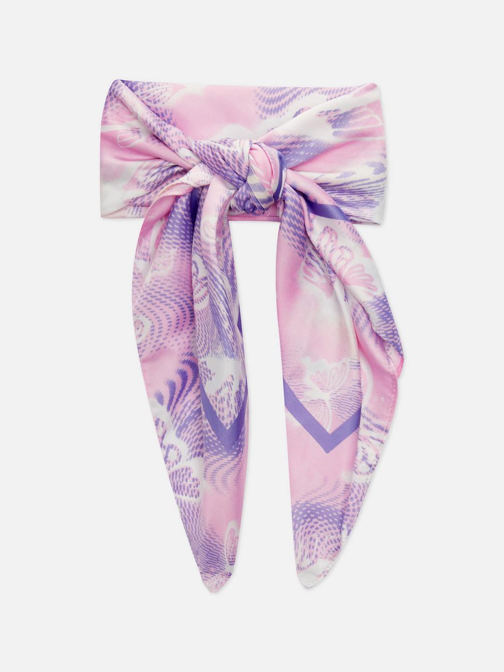 Printed Satin Scarf
