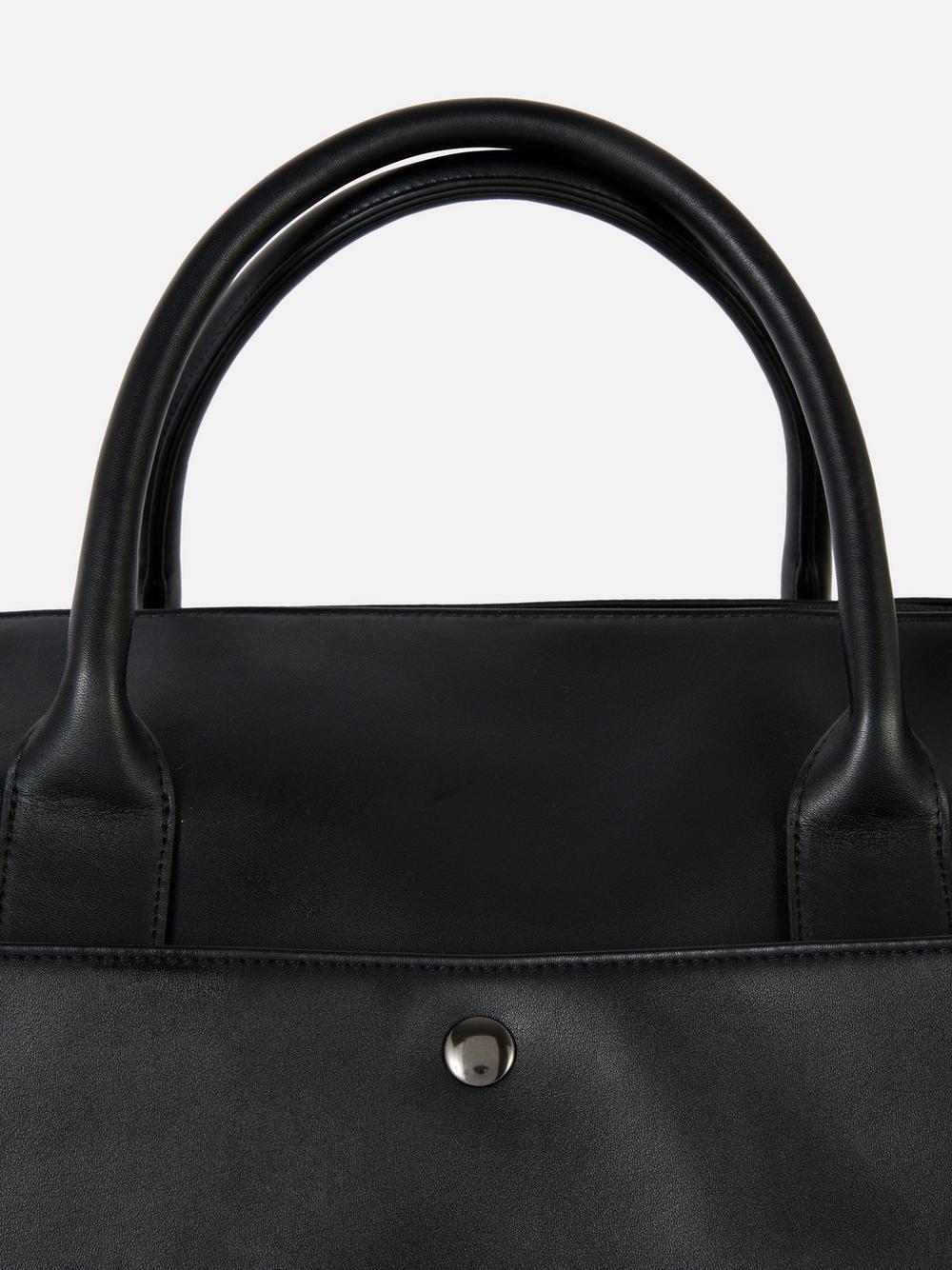 Faux Leather Holdall Bag