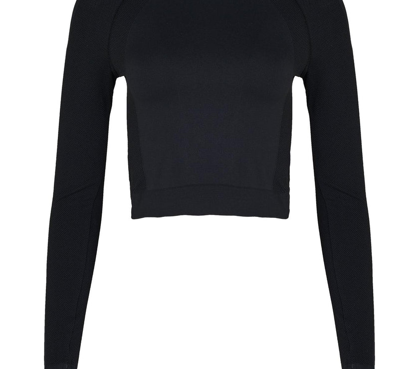 Athlete Seamless Crop Long Sleeve Top