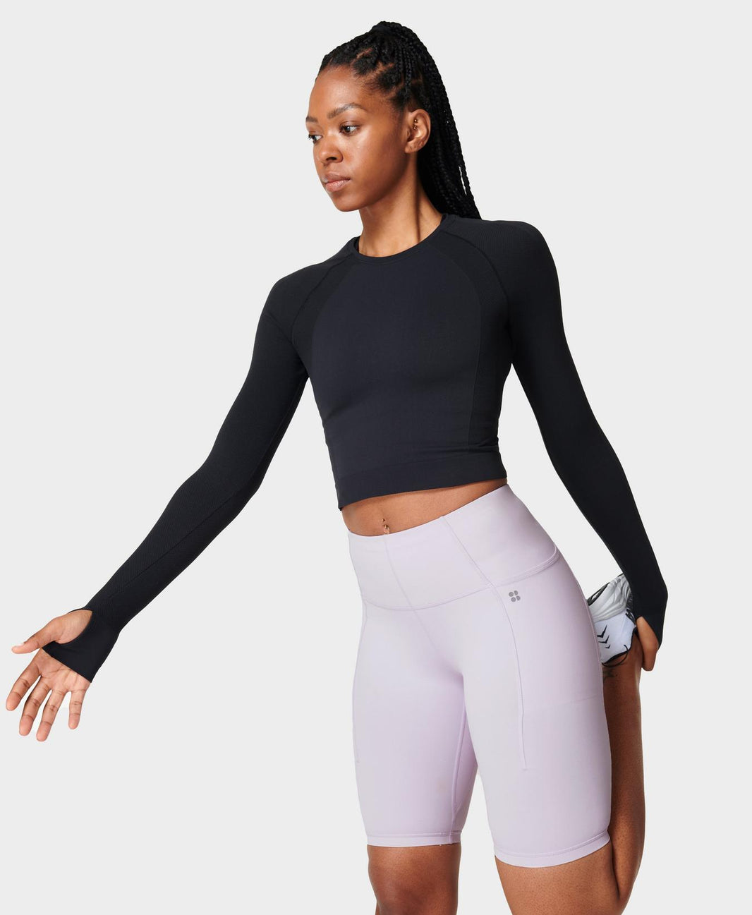 Athlete Seamless Crop Long Sleeve Top